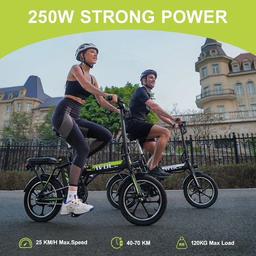 16" Ebike Folding Bicycle for Adults Top Speed 25km/h | A10 Green
