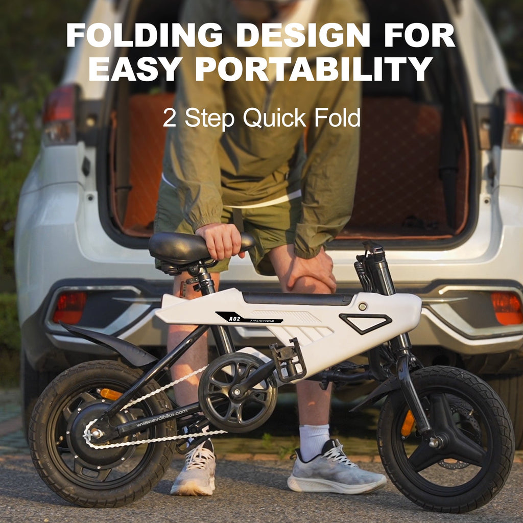 Foldable e-bike Mini Electric Bike for Adults Best Commuter Ebikes 18.5KG | AVDLBIKE A02