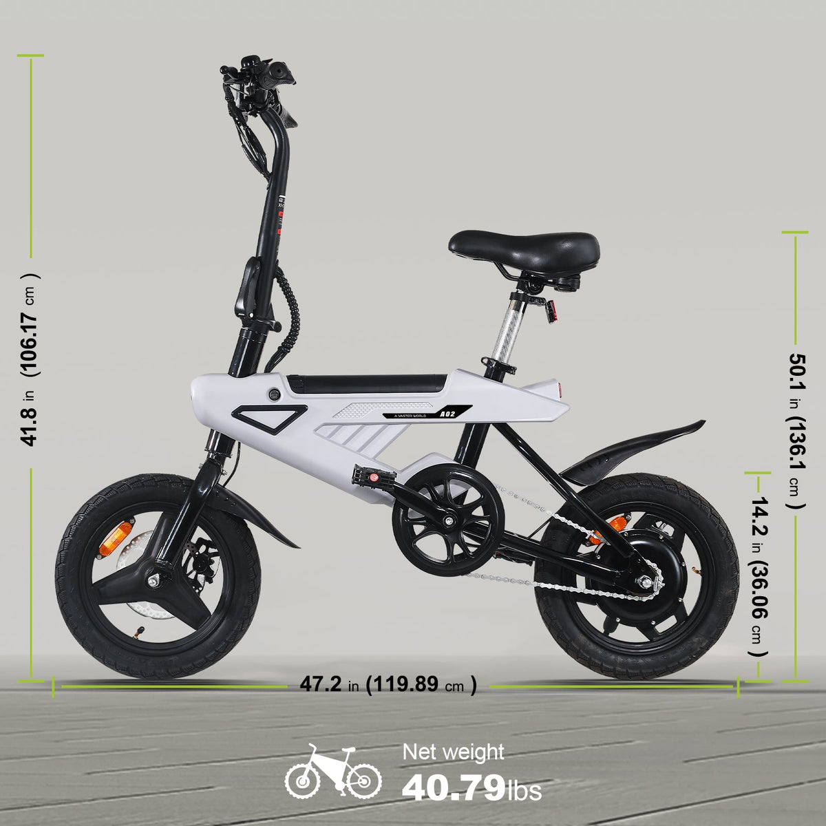 Foldable e-bike Mini Electric Bike for Adults Best Commuter Ebikes 18.5KG | AVDLBIKE A02