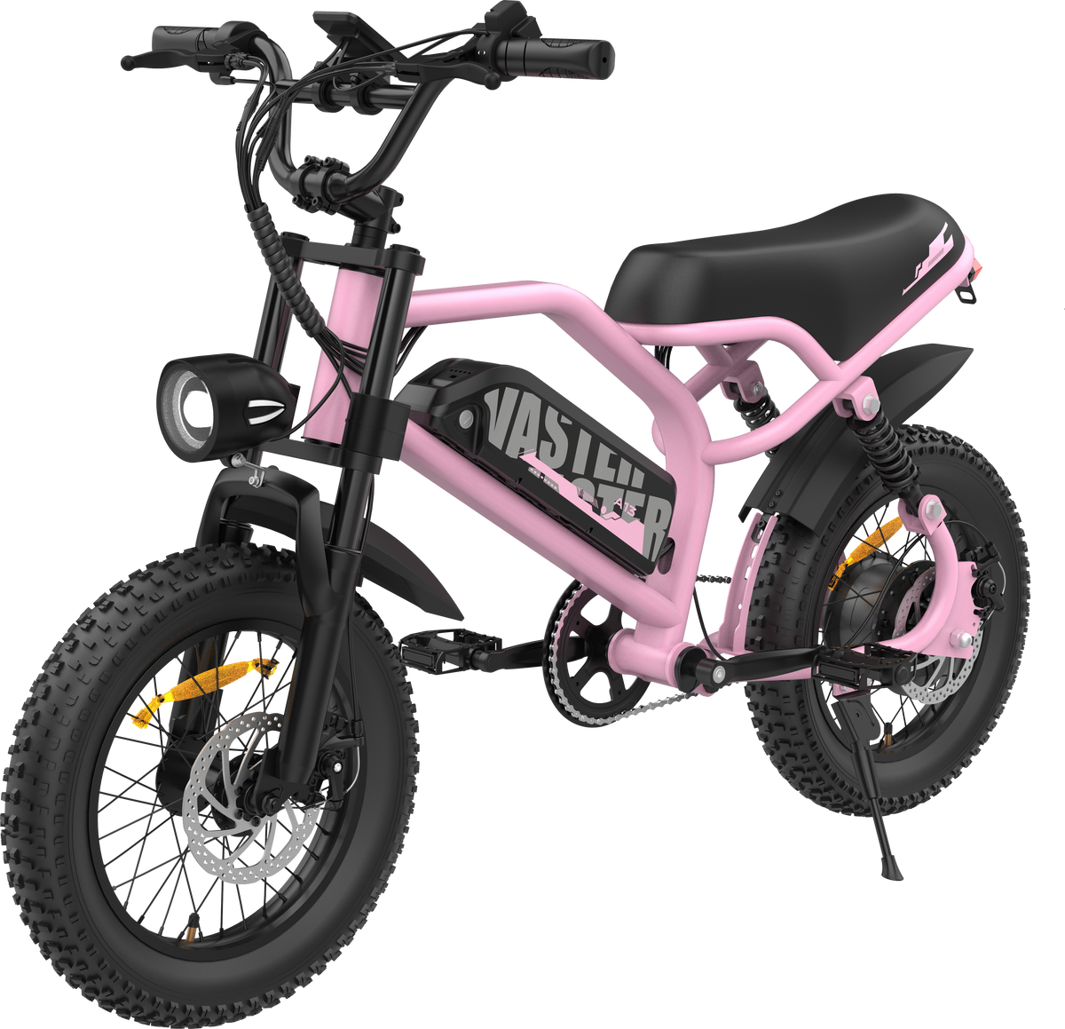 Electric Bike for Teenager 20 mph Ebike ,16'' Fat Tire Electric Bike, 20-45 Miles PAS Range, 36V12.8 Ah, 460Wh Larger Battery | A13 Pink