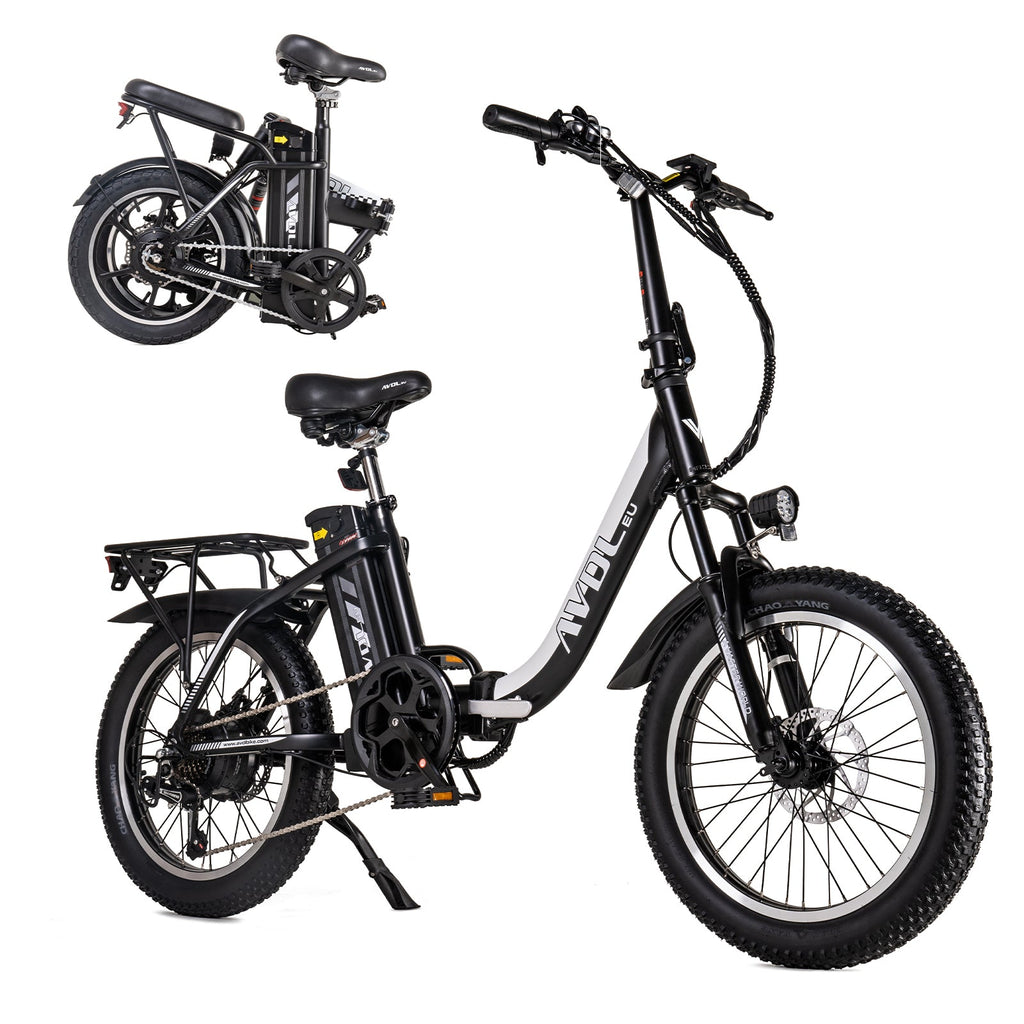 Best Ebikes for Adults 20" Tire Foldable Electric Bike With 460Wh Battery Up To 80km | AVDLBIKE A21S
