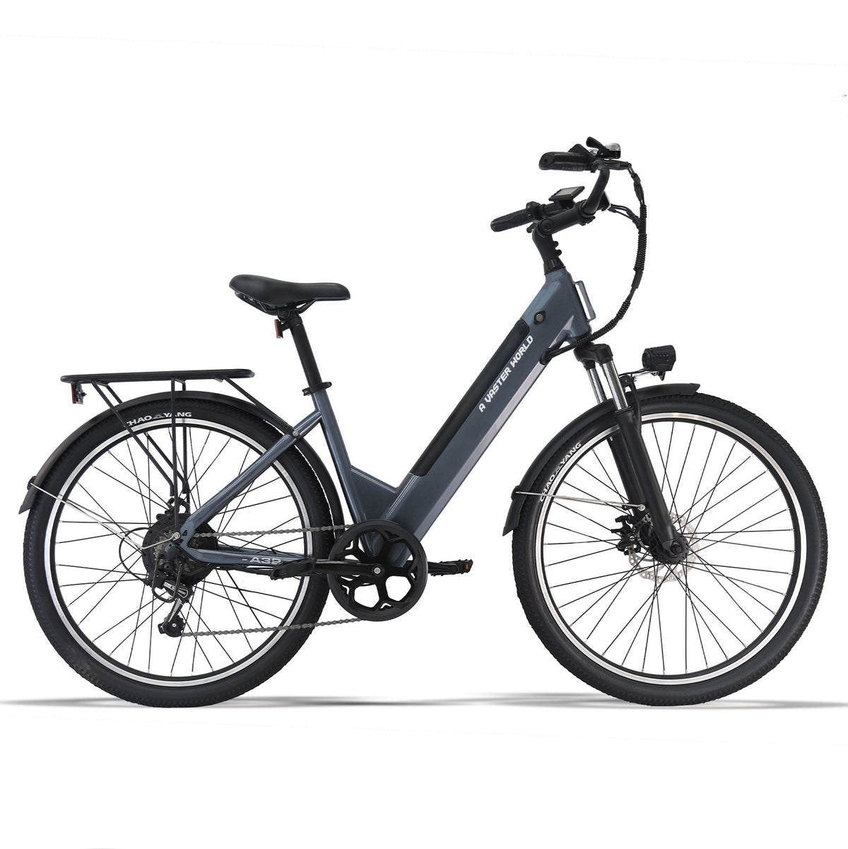 26" Electric Bike for Adults, Electric Ebike with SHIMANO 7-Speed, Low-step-through Electric Bicycles ,Assisted up to 70km Green | A32