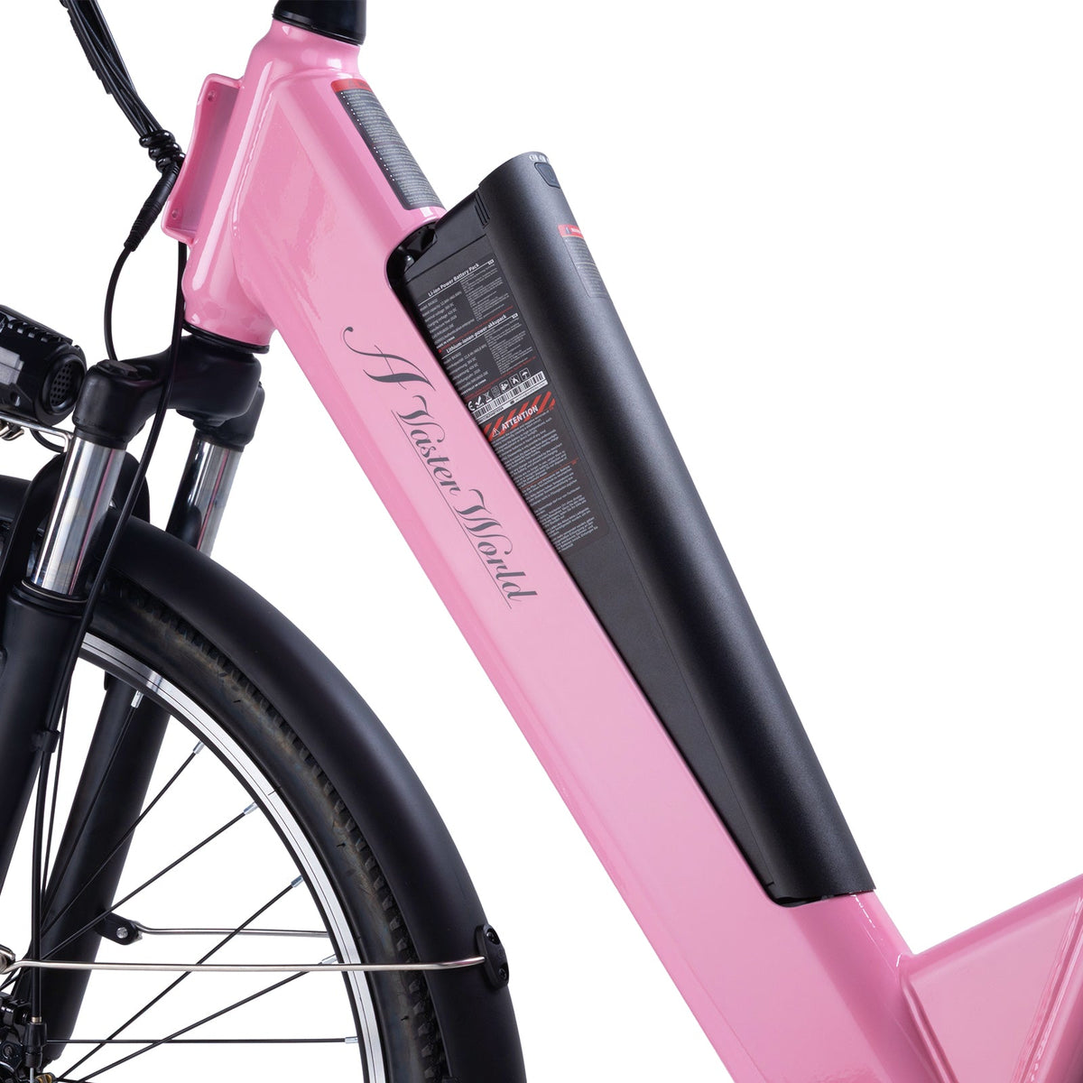 Ebike for Adult 26 Inch City Bike, 250W Motor, 48V 499 Wh Battery ,60-70 Km PAS Reichweite, 7 Gang Schaltung | A32 Pink