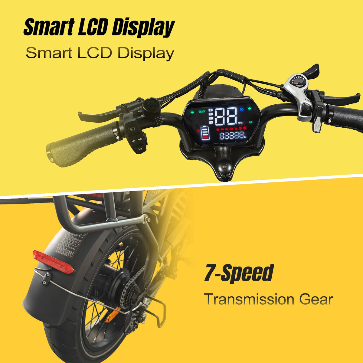 Electric Bike for Adults, 20 x 4.0 Inch Fat Tire ,Top Speed 25km/h Commuting Ebike with Shimano 7-speed | T3