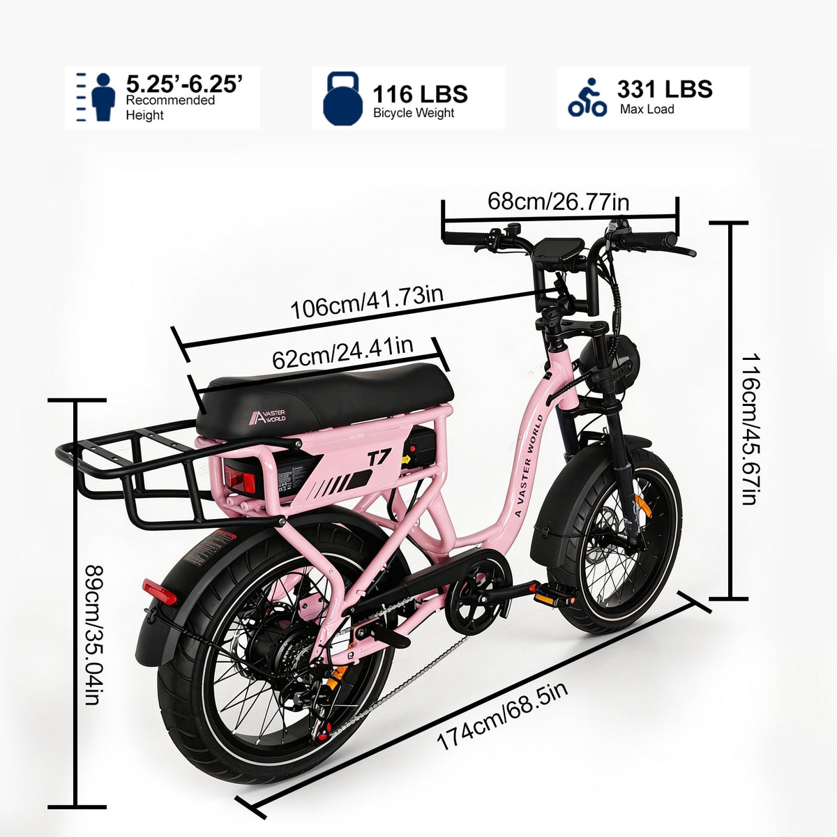 Electric Bike For Adults Top Speed 25 km/h Commuting Ebike With Shimano 7 Speed | T7