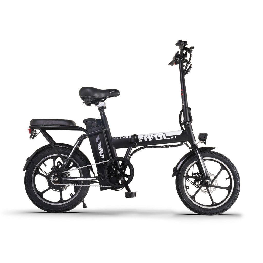 Adult Ebike Bicycle 16 Inch Folding Variable Speed Ebicycle For Student White | AVDLBIKE A10