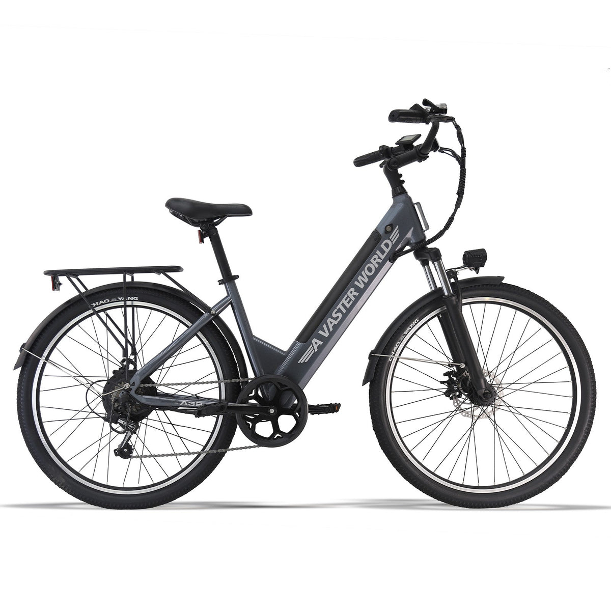 26 Inch Electric Bike for Adults, Electric EBike with 7-Speed, Low-step-through Electric Bicycles ,Assisted up to 70km Ebike White | A32